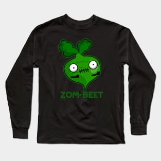 Zom-beet Cute Halloween Zombie Beet Pun Long Sleeve T-Shirt